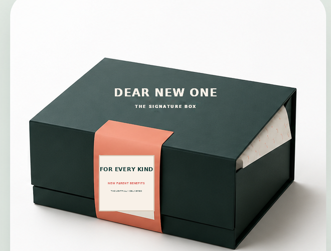 Dear New One — The Signature Box in dezelfde vaste productverhouding als op de homepage