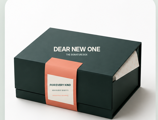 Dear New One — The Signature Box in vaste productverhouding